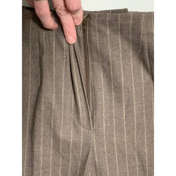 Piazza Sempione Gray brown Wool Pants 4 sophia - Picture 5 of 13